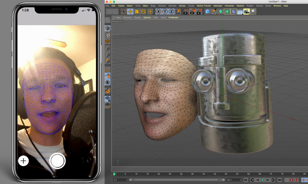 CV-AR: Facial Capture, Rig In C4D With IPhoneX | 3DArt