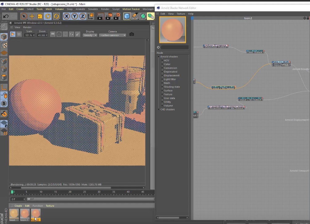 texturing for arnold render c4d
