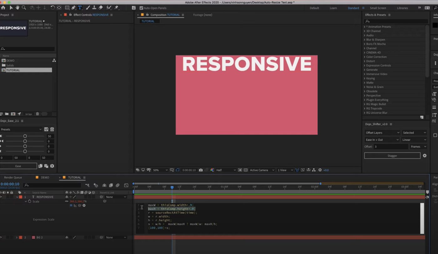 auto resize text box in adobe after effects