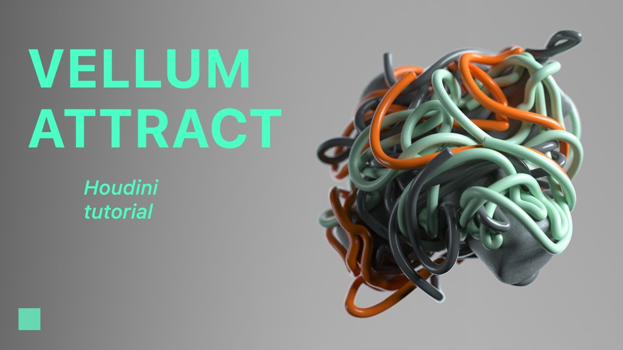 How to create Vellum Attraction in Houdini 3DArt